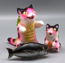 Max Toy Hot Pink Spotted Negora and Micro Negora w/ Fish - Rare image 3