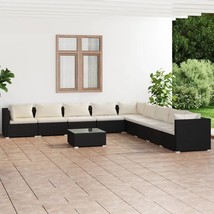  Garden Lounge Set Black, Cream - $26,583.06 MXN