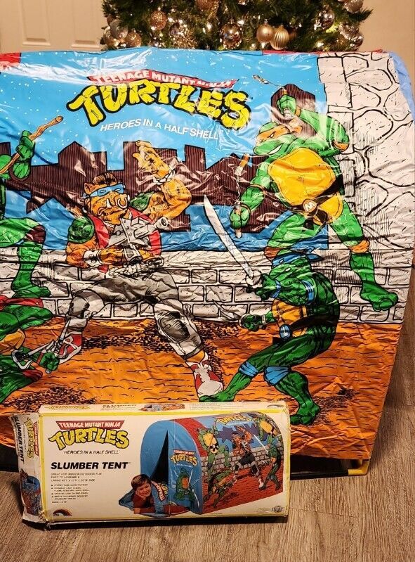 Primary image for TEENAGE MUTANT NINJA TURTLES SLUMBER TENT (1988 Mirage Toys) Rare Vintage TMNT