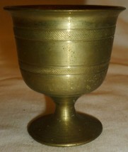 Solid Brass Bronze Vintage Small Pharmacy Mortar Apothecary - £9.59 GBP