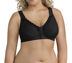 Fully Front Close Cotton Posture Bra With Lace - £18.09 GBP