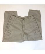 Vintage Levis Dry Goods Khaki Cargo Pants Tag Size 34x30 Y2K - $39.59