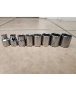 Husky 3/8 in Drive Standard SAE Socket Set 8 Piece 1/4 5/16 3/8 1/2 9/16... - €13,64 EUR
