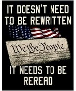 We the People Constitution needs to be re-read 6&quot; x 4.8 Bumper Sitcker 2... - $7.82