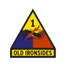 3&quot; 1ST Armored Division Old Ironsides Vinyl Military Sticker Decal Usa Made - £21.57 GBP