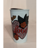 Starbucks 2019 Love and Hearts 12 oz Ceramic Travel Mug / Tumbler w/ Lid... - £13.69 GBP