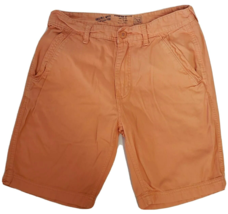 Authentic comfort Chinos Short Mens size 32 Original Wash orange - £13.36 GBP