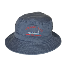 Oregon Coast - Depot Bay - Whales Tail - Blue Denim Bucket Hat-LG-XL-Fahrenheit - $10.84