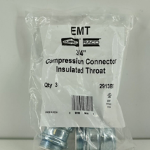 RACO 3/4 in. EMT Compression Connector with Insulated Throat, 3-Pack 2913B3 - $6.62