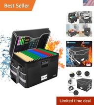 Waterproof and Dustproof Fiile Box with Lock - Collapsible Storage Solution - $49.50