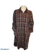 Long Sleeve Wing Tip Collar One Button Closure Shift Dress With Hand Poc... - $478.97 MXN