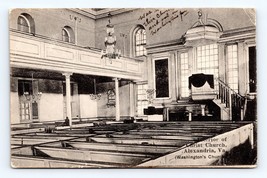 Interior Christ Church Alexandria Virginia VA 1908 DB  Postcard Q4 - £3.12 GBP