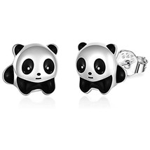 Cartoon Love National Treasure Panda Stud Earrings Panda Style Personalized Earr - £8.11 GBP