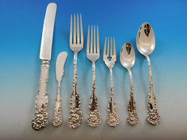 La Reine by R&amp;B Sterling Silver Flatware Set for 12 Service 88 pieces Dinner - £6,251.76 GBP