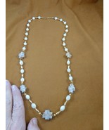CR510-10 Fairy Stone CHRISTIAN CROSS Lucky Crystal 29&quot; mother of pearl n... - $2,311.18 MXN
