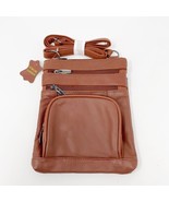 MAZE Exclusive Brown Soft Leather Crossbody Bag - Adjustable Strap - NEW - $255.38 MXN