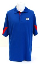 Reebok Playdry NFL NY Giants Blue Short Sleeve Polo Shirt Men&#39;s NWT - £44.74 GBP