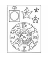 Stamperia Silicon Mould A5-Clocks &amp; Stars, Sir Vagabond - $19.99