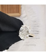 2.61 TC Elongated Oval Cut Moissanite Solitaire-Hand Crafted  Eternity Cat - $99.99