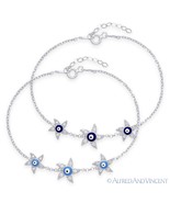 Evil Eye Turkish Nazar Greek Hamsa Kabbalah Starfish Charm .925 Silver B... - $62.56 CAD