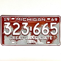 1969 United States Michigan Great Lakes Trailer License Plate 323-665 - £14.70 GBP