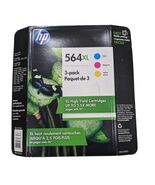 HP 564XL INK Cartridge Color Ink Jet  Color Combo 3 Pack  NEW IN PACKAGE  - $29.67 CAD