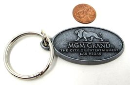 MGM Grand Casino Oval Key Chain Entertainment Las Vegas NV Vintage US Se... - $10.88
