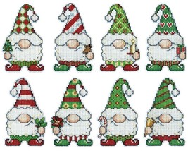 DIY Design Works Gnomes Elves Christmas Holiday Plastic Canvas Ornament Kit 6880 - $22.95