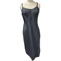 Vintage 40s/50s Black Taffeta Noisy Full Slip | Adjustable Straps | Sz 36 - $96.95