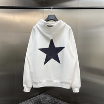 Tshirts pentagram reflective print letters high quality fleece fashion oversized hoodie thumb200