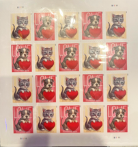 Sheet of 20 USPS Dog and Cat Love - €14,25 EUR Sheet of 20 USPS Dog and Cat Love - €14,25 EUR