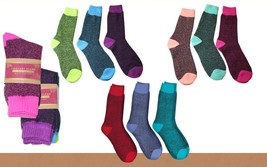 6 Pair Women&#39;s Ladies Warm All Weather Multi Purpose Socks Comfort Blend - £10.71 GBP