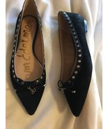 Sam Edelman Black Suede Ralf Studded Pointed Toe Ballet Flats sz 6.5 NEW - $54.40 CAD
