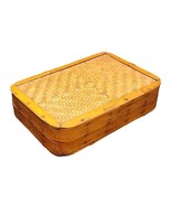 Vtg Trinket Box Small Wooden Treasure Storage Jewelry Necklace Box Wood ... - $32.01 CAD