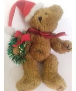Bearington Collection Holiday Bear With Wreath Approx 8&quot; Tall Mint With ... - £15.70 GBP