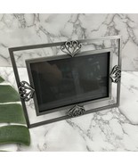 Vintage Y2k Silver Tone Picture Frame 4x6 in Hearts Cottagecore Scroll - $25.73