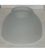 Vintage Frosted Reeded Glass Lamp Light Shade Part Refurbish - $14.92 CAD