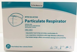 N95 Respirator Mask Winner Model WN-N95FGIN 50 Pack For Non Medical Use ... - $12.13