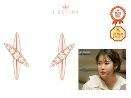 J.Estina Lucento 14K Earing (JJLOEQ0BF342R4000) Iu Wearing Korean Brand - £186.37 GBP