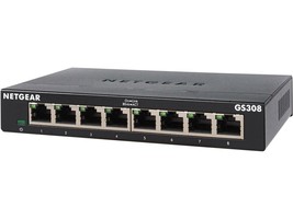 NETGEAR 8-Port Gigabit Ethernet Unmanaged Switch (GS308) Home/Office Net... - £37.73 GBP