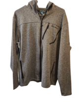 Eddie Bauer Women&#39;s XL Gray  Long Sleeve Zip Jacket Hoodie Pockets-Soft ... - £15.73 GBP