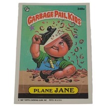 Vintage Garbage Pail Kids Plane Jane Series 9 #348a Puzzle Piece Part  - £1.48 GBP