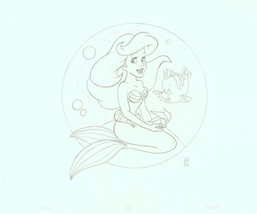 Jon Pinto Original Art SIGNED Walt Disney World Park Little Mermaid Wris... - £76.31 GBP