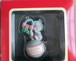 Vtg NEW HEIRLOOM COLLECTION BABY&#39;S FIRST CHRISTMAS Charmer ornament rattle - £10.99 GBP