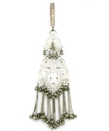Beautiful Ethnic Indian Silver Key Ring Women Dress Saaree Dangle Hanger - €116,92 EUR