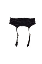 Agent Provocateur Womens Garter Belt Silky Solid Black Size Ap 2 - £54.15 GBP