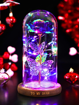 Mother&#39;s Day Gifts for Mom Her Wife, Galaxy Rose Crystal Flower, Light up Flower - £26.81 GBP