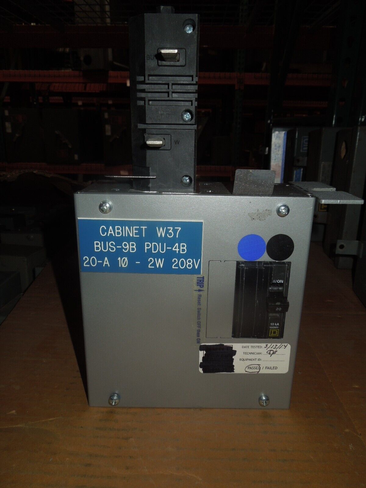 StarLine Busway Tap Box CBDCT5E12-15&#39;-L620C-4 20A 2p 208Y/120V 10k Blue/... - $125.00