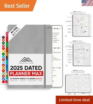 Hardcover 2025 Goal Planner 8.5&quot;x11&quot; - Daily, Weekly &amp; Monthly Organizer - $52.50