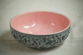 Vintage McCoy Art Pottery Confetti Pink &amp; Gray 5-3/4&quot; Soup Cereal Bowl USA - £27.28 GBP
